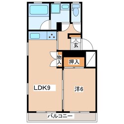 レンティーズⅡの物件間取画像